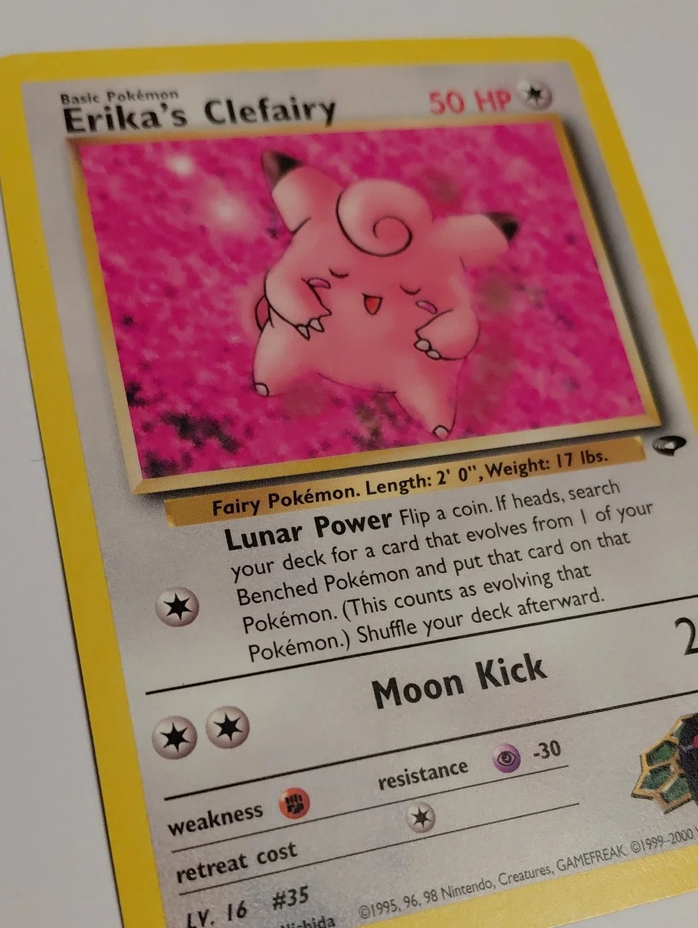 Vintage Erika's Clefable - Gym Challenge - Pokemon Card
